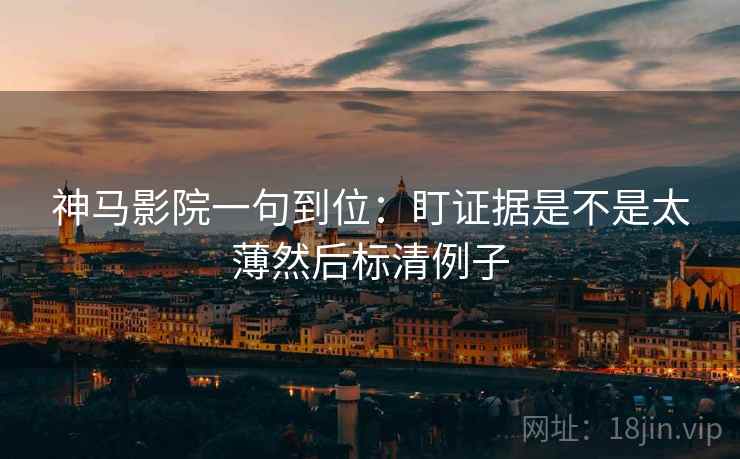 神马影院一句到位：盯证据是不是太薄然后标清例子