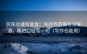风车动漫短复盘：先对齐范围有没有滑，再把口径写一句（写作也能用）